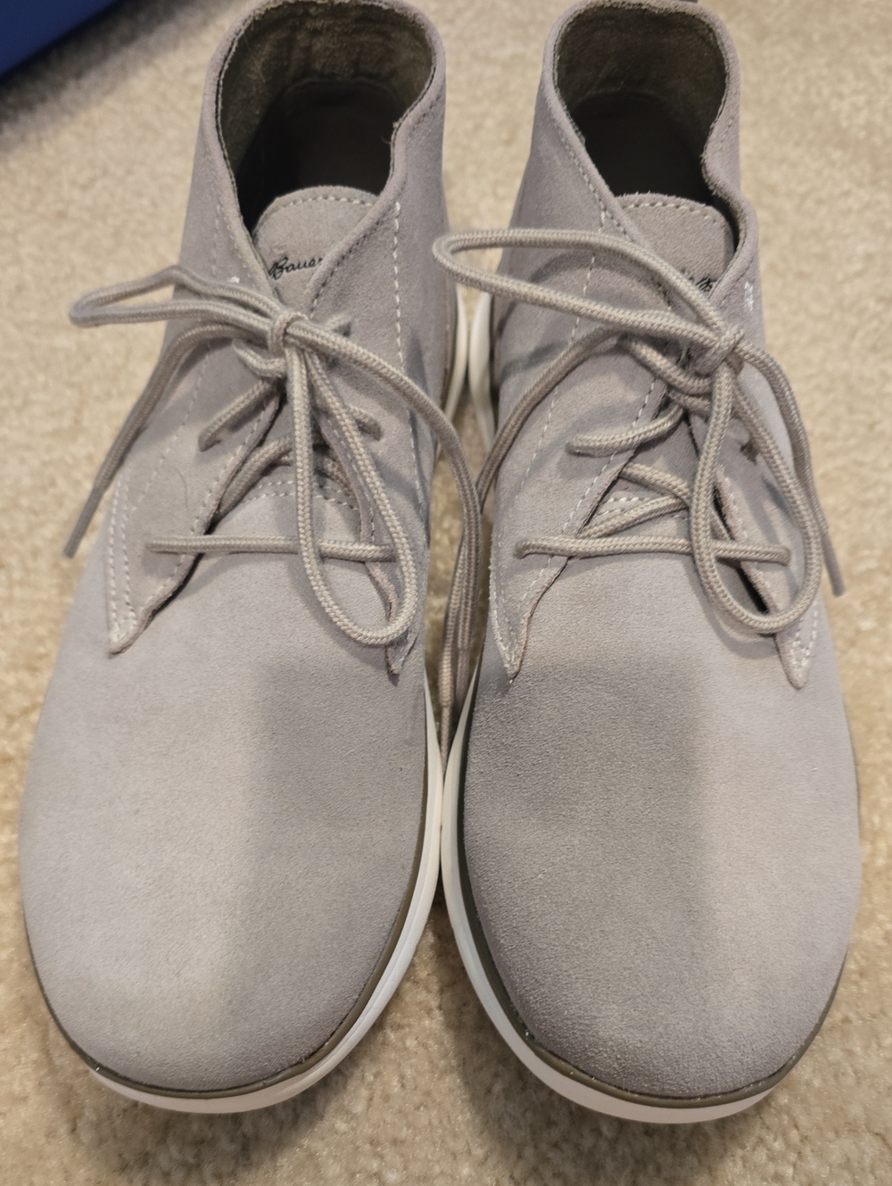 Eddie Bauer Light Gray Suede Women's Chukka Boots